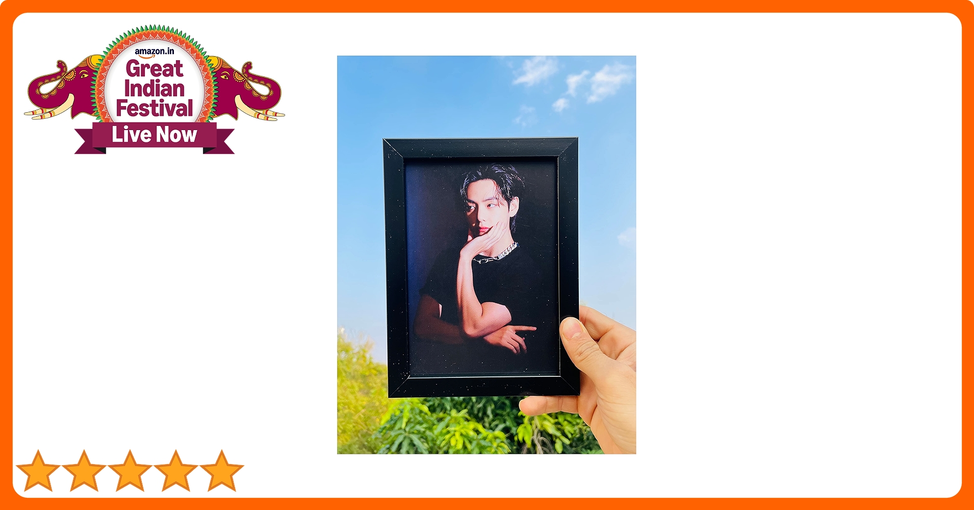 BTS 防弾少年団 TAEHYUNG V フォトフレーム A4 額縁 + スロ③ Buy SINCE 7 STORE BTS V (Kim Taehyung) Frame Wall Art for